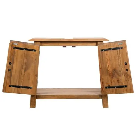  Set mobilier de baie, lemn masiv de pin