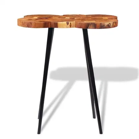  Masă bar lemn masiv de salcâm, model bușteni 90x60x110 cm