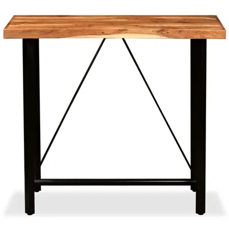  Masă de bar, lemn masiv de acacia, 120 x 60 x 107 cm