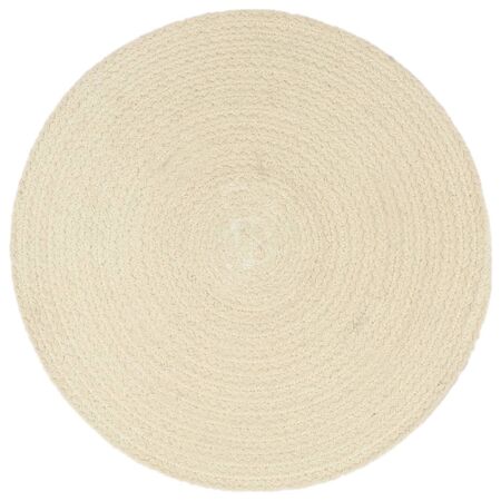  Naproane, 4 buc., natural, 38 cm, bumbac, rotund 