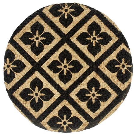  Naproane, 4 buc., negru, 38 cm, iută, rotund