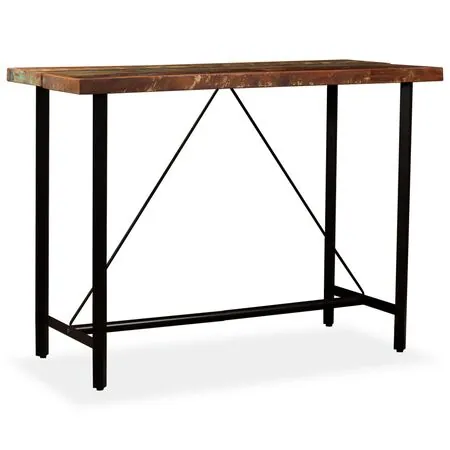  Masă de bar, 150 x 70 x 107 cm, lemn masiv reciclat