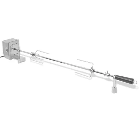  Rotisor cu motor profesional pentru BBQ, oțel, 900 mm