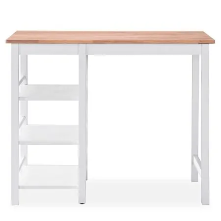  Set mobilier de bar, 3 piese, alb, MDF