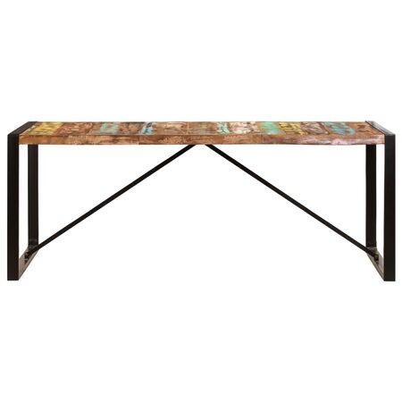  Masă de bucătărie, 200 x 100 x 75 cm, lemn masiv reciclat