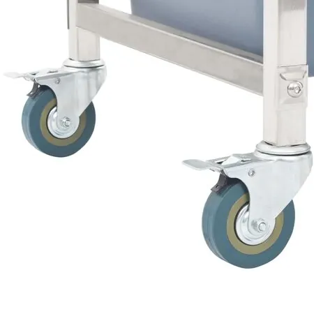  Cărucior de bucătărie cu recipiente din plastic, 82x43,5x93 cm