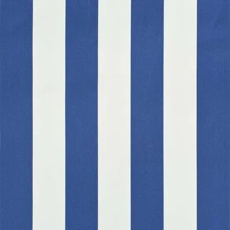  Copertină retractabilă, albastru și alb, 350 x 150 cm