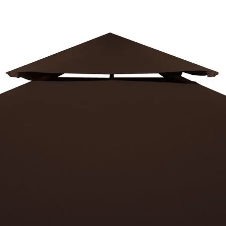  Acoperiș de pavilion, 2 niveluri, maro, 3x3 m, 310 g/m²