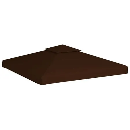  Acoperiș de pavilion, 2 niveluri, maro, 3x3 m, 310 g/m²