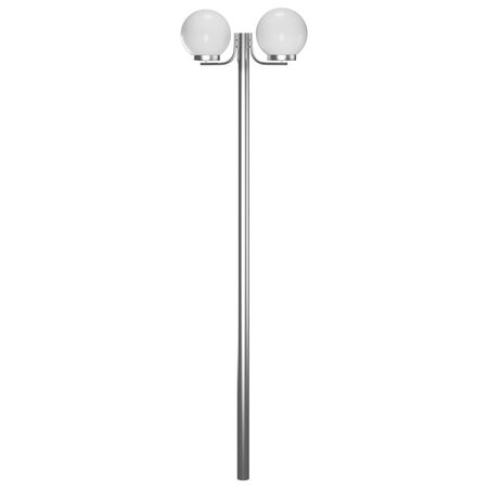  Lampă de grădină cu stâlp, 2 lămpi, 220 cm