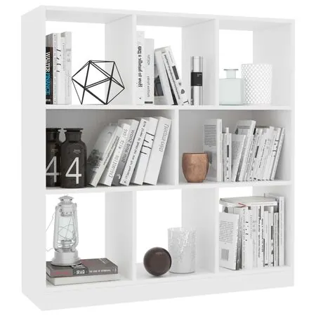  Bibliotecă, alb, 97,5x29,5x100 cm, lemn prelucrat