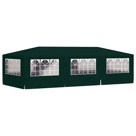  Cort de petrecere profesional pereți laterali verde 4x9m 90g/m²