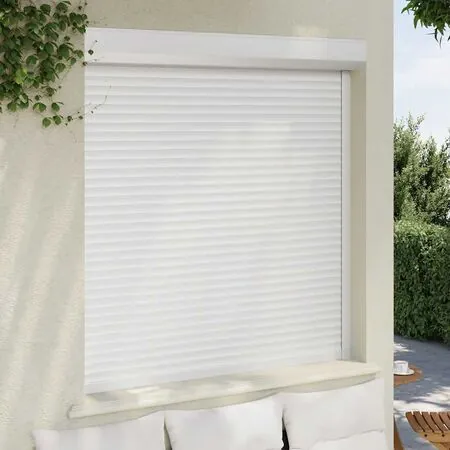  Oblon rulant, alb, 140 x 150 cm, aluminiu
