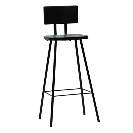  Scaune de bar, 4 buc., lemn masiv reciclat