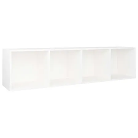  Bibliotecă/Dulap TV, alb, 36x30x143 cm, lemn prelucrat