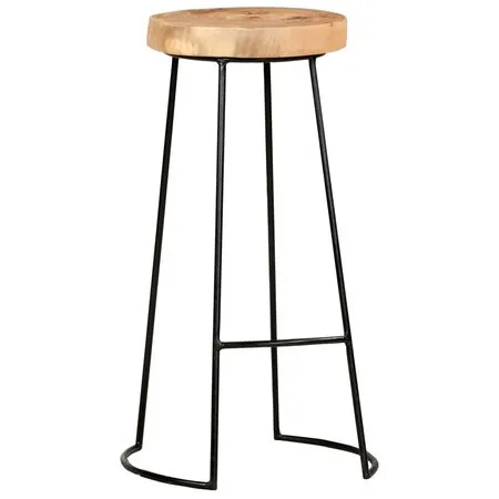  Scaune de bar, 2 buc., lemn masiv de acacia