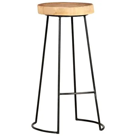 Scaune de bar, 2 buc., lemn masiv de acacia
