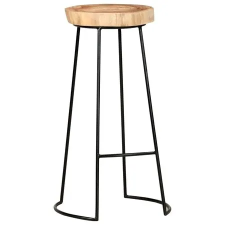  Scaune de bar, 2 buc., lemn masiv de acacia