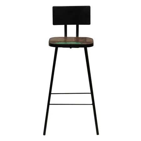  Scaune de bar, 4 buc., lemn masiv reciclat