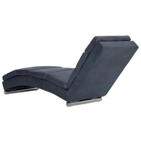  Șezlong, gri, piele întoarsă artificială