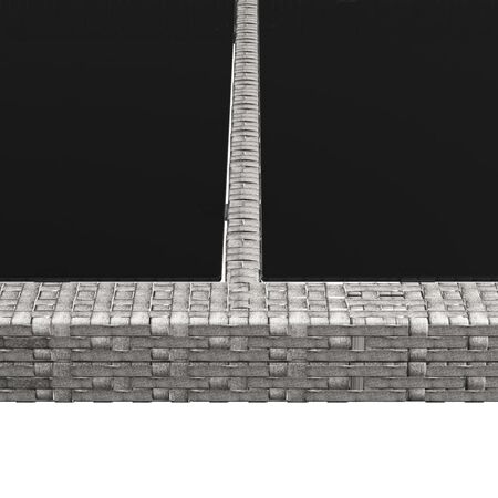  Masă de exterior, gri, 200x150x74 cm, poliratan