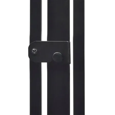  Gard de protecție din oțel pentru șemineu, Negru 