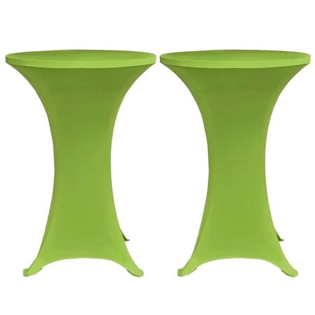  Husă elastică pentru masă, 2 buc., verde, 70 cm
