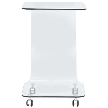  Măsuță de cafea, 45x40x63 cm, sticlă securizată