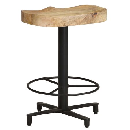  Scaune de bar, 2 buc., 52 cm, lemn masiv de mango