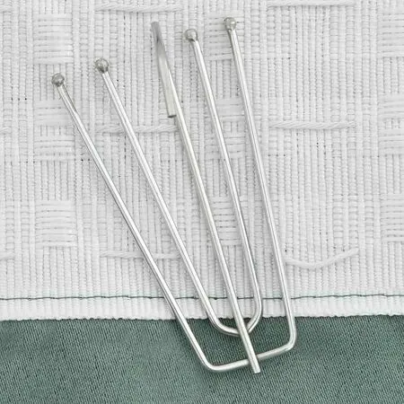  Draperie opacă, aspect de in, verde, 290 x 245 cm, cu cârlige