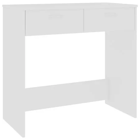  Birou, alb, 80x40x75 cm, lemn prelucrat