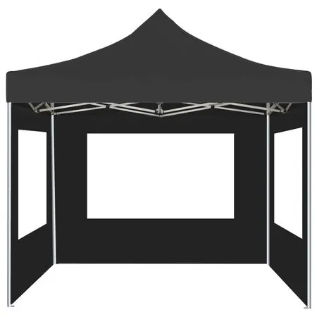  Cort de petrecere pliabil cu pereți, antracit, 3x3 m, aluminiu