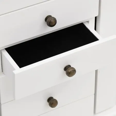 Cutie de bijuterii cu oglindă, 25x13,5x34 cm, MDF
