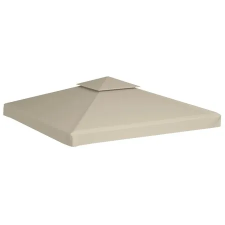  Copertină de rezervă acoperiș pavilion, bej, 3x3 m, 310 g/m²