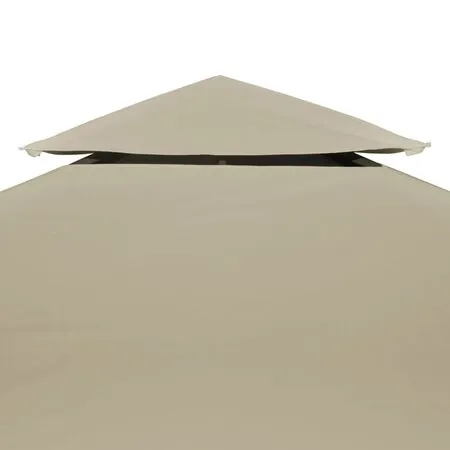  Copertină de rezervă acoperiș pavilion, bej, 3x3 m, 310 g/m²