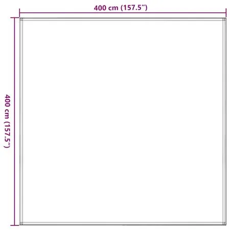  Covor pentru cort, antracit, 400x400 cm