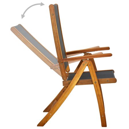  Set mobilier de exterior, 7 piese, lemn masiv de acacia