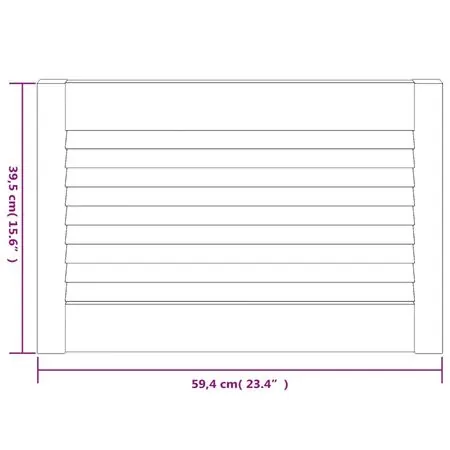  Uși de dulap design lambriu 4 buc. 39,5x59,4 cm lemn masiv pin