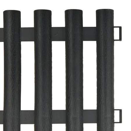  Borduri de gazon, 17 buc., antracit, 10 m, PP