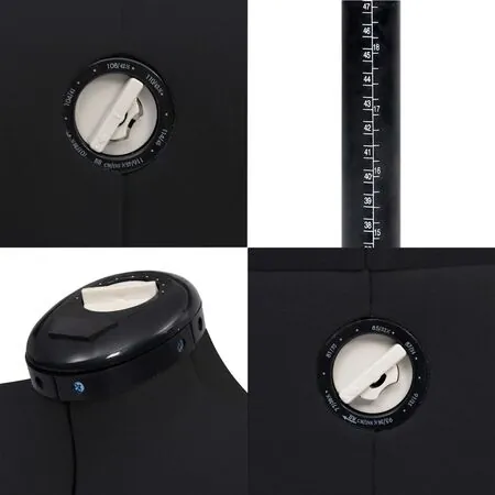  Formă pentru rochie femeie reglabilă negru, dimensiune M 40-46