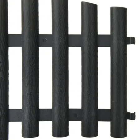  Borduri de gazon, 17 buc., antracit, 10 m, PP