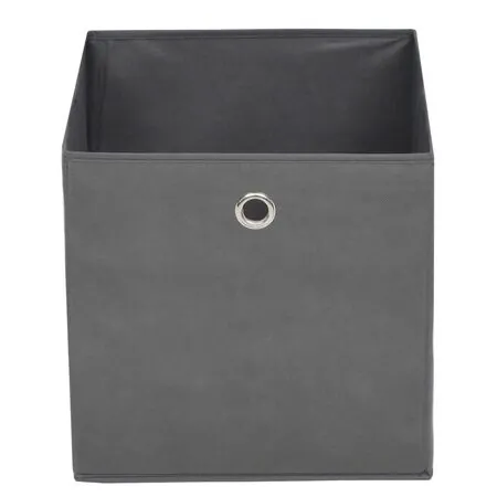  Cutii de depozitare, 4 buc, material nețesut, 32x32x32 cm, Gri