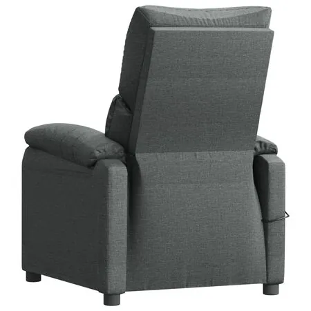 Fotoliu de masaj, gri închis, material textil