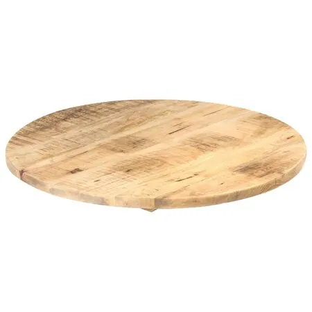  Blat de masă, 40 cm, lemn masiv de mango, rotund, 25-27 mm