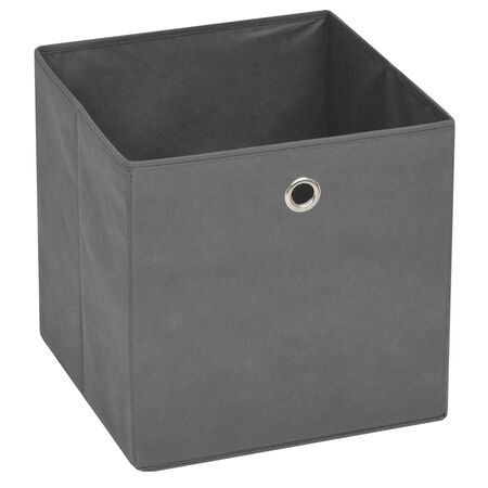  Cutii de depozitare, 4 buc, material nețesut, 32x32x32 cm, Gri