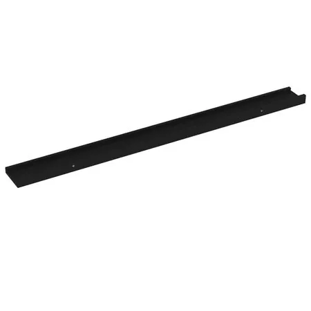  Rafturi de perete, 4 buc., negru, 100x9x3 cm