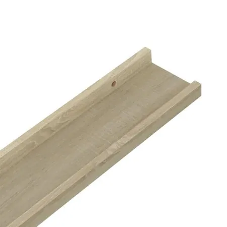  Rafturi de perete, 4 buc., stejar sonoma, 60x9x3 cm