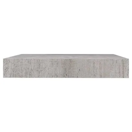 Raft de perete suspendat, gri beton, 23x23,5x3,8 cm, MDF