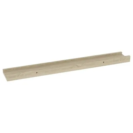  Rafturi de perete, 4 buc., stejar sonoma, 60x9x3 cm