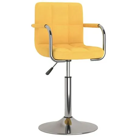  Scaun de bar, galben, material textil